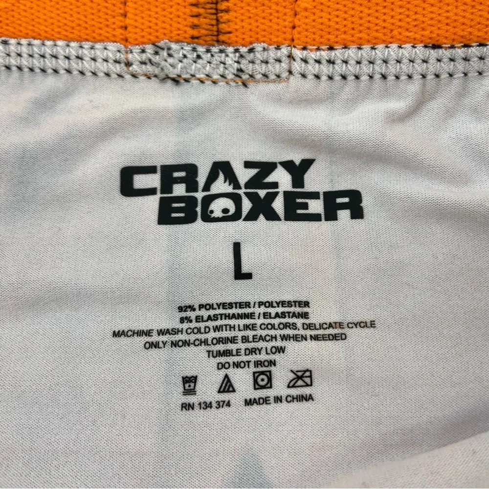 NWT CRAZYBOXER Men’s Halloween Boxer Briefs Bats Pumpkin Jack-o’-lantern Print L